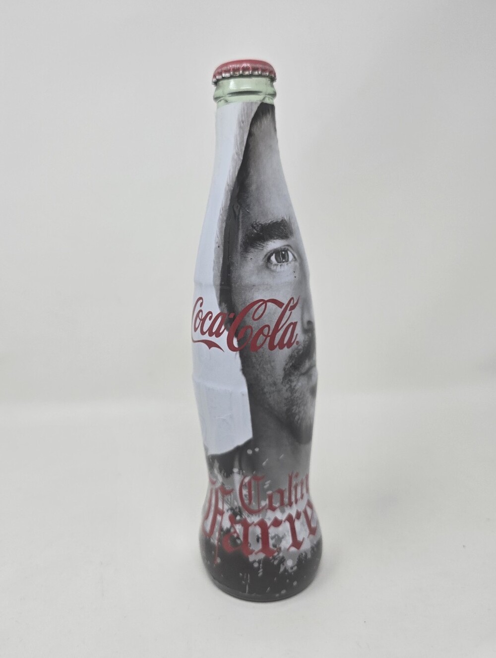 Limited Edition Colin Farrell Coca Cola Glass Bottle Actor Irish Hollywood RARE